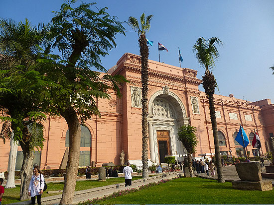 Das Ägyptische Museum am Tahrir-Platz in Kairo